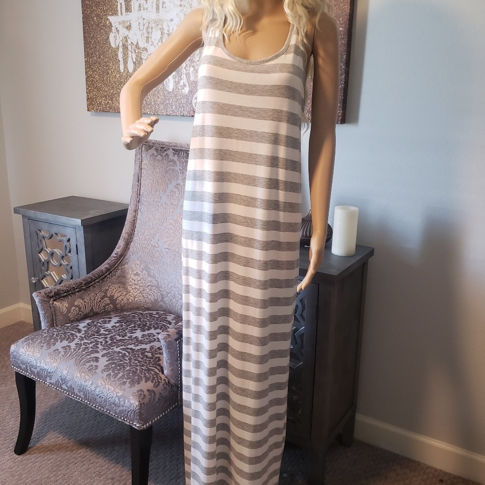Striped maxi dress